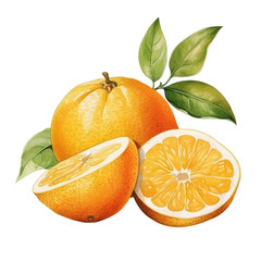 fruit - as easy as pie.Orange ., Orange illustration watercolor