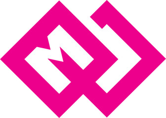 vector m logo design editable