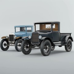 vintage car isolated