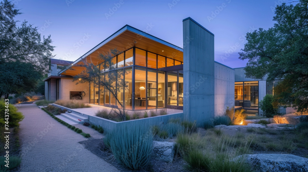 Poster dont worry about fluctuating temperatures in this thoughtfully designed home with its use of dense c