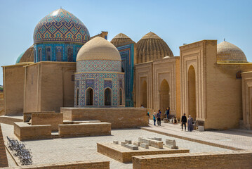 On the territory of the ancient Shahi-Zinda complex. Samarkand