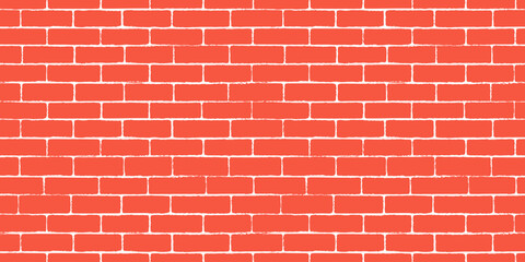 grunge red brick wall seamless pattern background