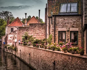 Keuken spatwand met foto Brugge city in Belgium - beautiful tourism destination in Europe © hicham