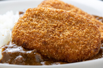 コロッケカレーライスのアップ。
