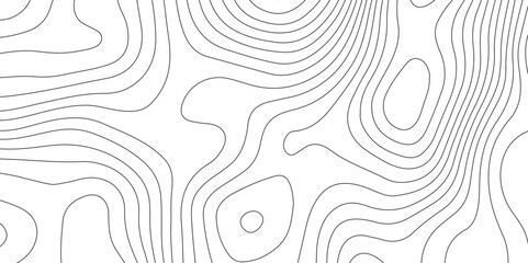 Topographic map background geographic line map .modern design with white background with topographic wavy pattern texture . vector illustration geographic contour map. - obrazy, fototapety, plakaty