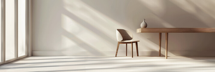 Modern interiors deco composition in minimalist style