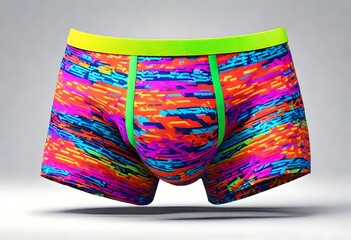 fictional unbranded isolated colorful mens underwear