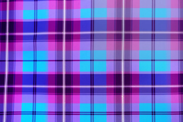 Colorful  Grid Pattern Fabric Texture Background Image
