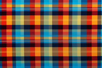 Colorful  Grid Pattern Fabric Texture Background Image