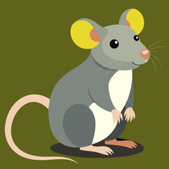 Rat animal pet vector illustration draw cartoon pretty cute
