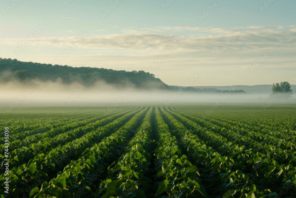 Poster agricultural field. background with selective focus and copy space