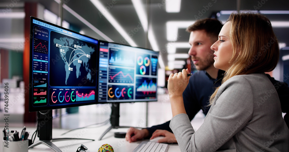 Aufkleber Data Analyst Using Data Analytics KPI