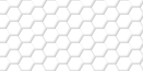 Abstract background with hexagon and white Hexagonal Background. Luxury White Pattern. Vector Illustration. 3D Futuristic abstract honeycomb mosaic white background. geometric mesh cell texture. 
