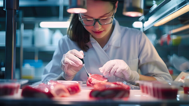  artificial meat concept showcasing the future of food with cultured beef