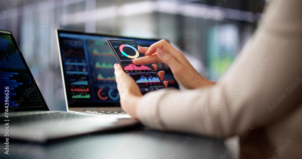 Aufkleber business data analytics dashboard
