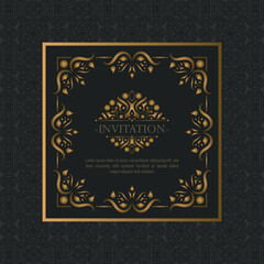 luxury invitation background style ornamental pattern