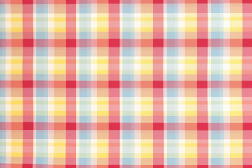 Colorful  Grid Pattern Fabric Texture Background Image