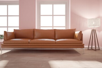 Modern interior design. 3D illustration