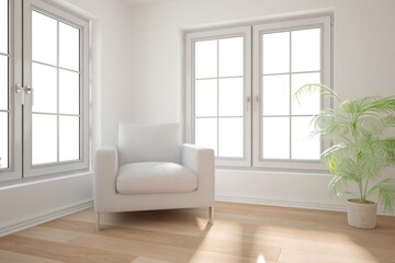 Modern interior design. 3D illustration