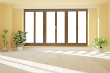 Modern interior design. 3D illustration