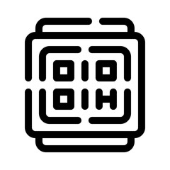 qr code line icon