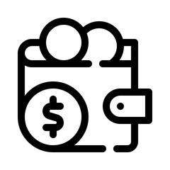 wallet line icon