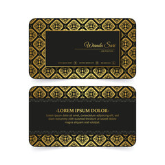 Luxury ornamental business cards template
