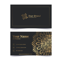 Luxury Mandala business card template