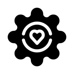 heart glyph icon