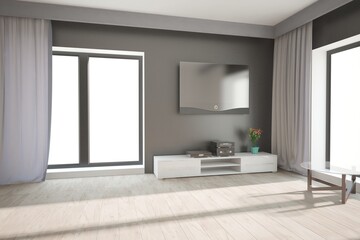 Fototapeta premium Modern interior design. 3D illustration