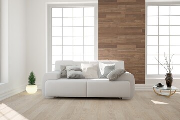 Modern interior design. 3D illustration