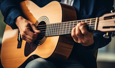 Man Holding Guitar