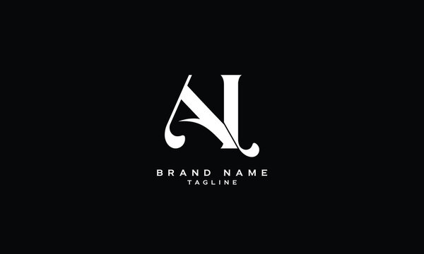 NAL, NLA, ANL, ALN, LAN, LNA, AL, LA, Abstract initial monogram letter alphabet logo design