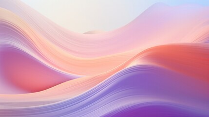 Fototapeta premium Elegant pastel gradient curves with a soft wave pattern