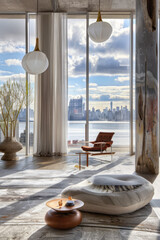 Luxury apartment with views over the city