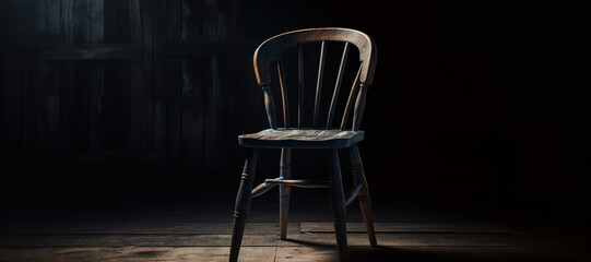 wooden chair with dim light 29