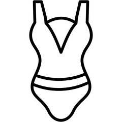 woman swimsuit  vector design icon