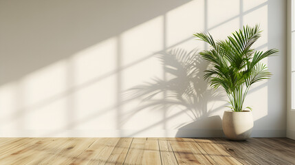 Fototapeta na wymiar Modern Interior Mockup Template - Light Empty Space with Generative Ai