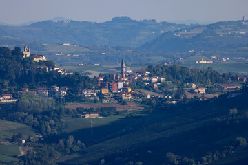 aerial view of Piedmontese landscape