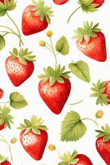 Berry pattern on light background