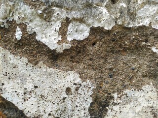 The abstract background of the broken wall