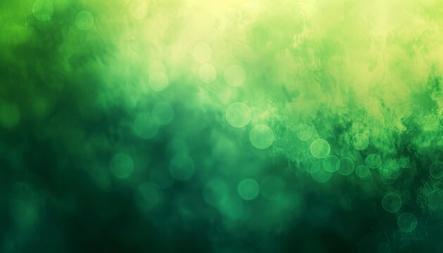 A green blurring blur background is presented, showcasing abstract organic shapes and gradient color blends.