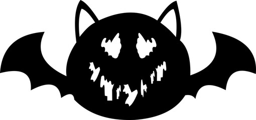 Bat Halloween Illustration 