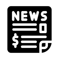 news glyph icon