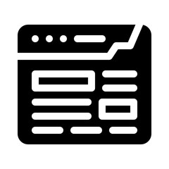 browser glyph icon
