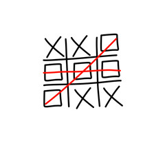 Doodle Tic Tac Toe Game 