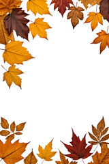 Dry Leavers Border Frame Png Transparent Background