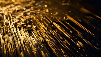 Gold background, gold polished metal, steel texture