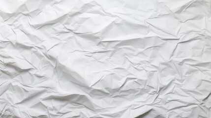 Obraz premium Background for graphics, Blank white crumpled and crumpled poster paper.