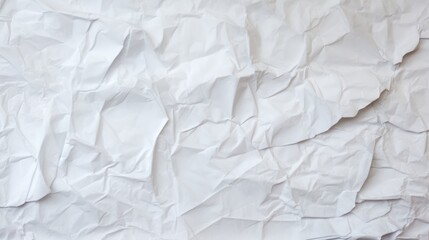 Fototapeta premium Background for graphics, Blank white crumpled and crumpled poster paper.